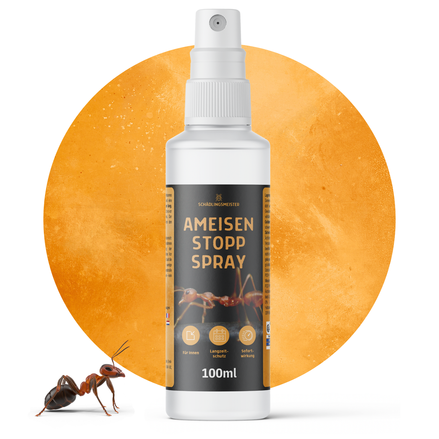 Ameisen Stopp Spray - 100 ml - Hoch konzentriert - 12 Wochen Langzeitschutz