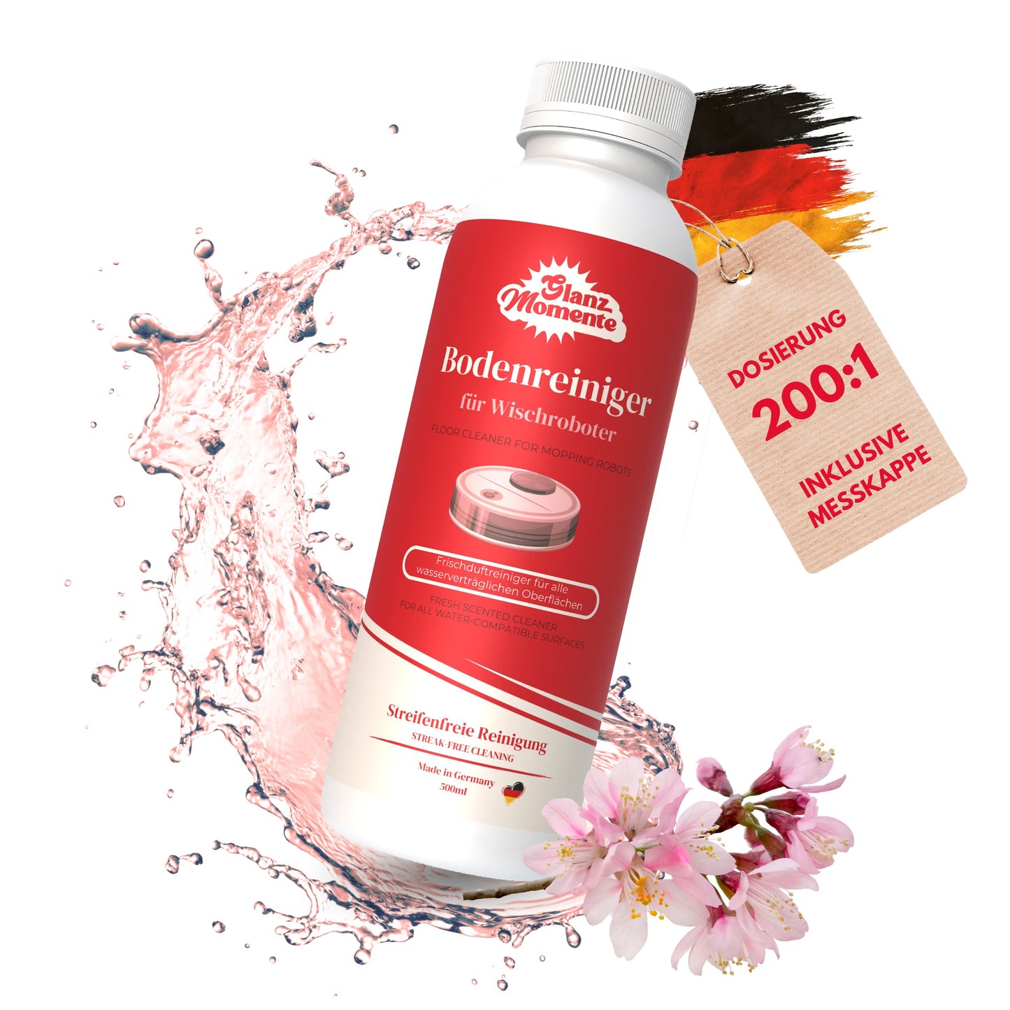Bodenreiniger für Wischroboter - 500ML - Konzentrat 1:200