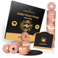Zedernholz Ringe - 50 Stück + 1 Mottenfalle Kleidermotten (1 Set)