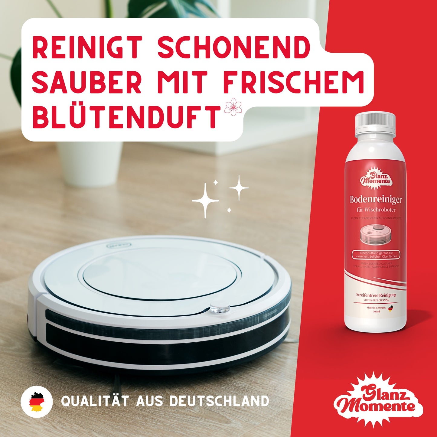 Bodenreiniger für Wischroboter - 500ML - Konzentrat 1:200