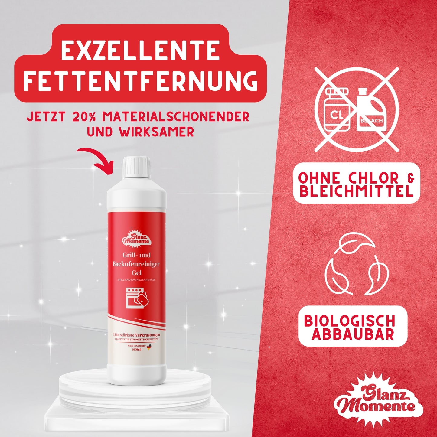 Grill- und Backofenreiniger Gel - 1000ml