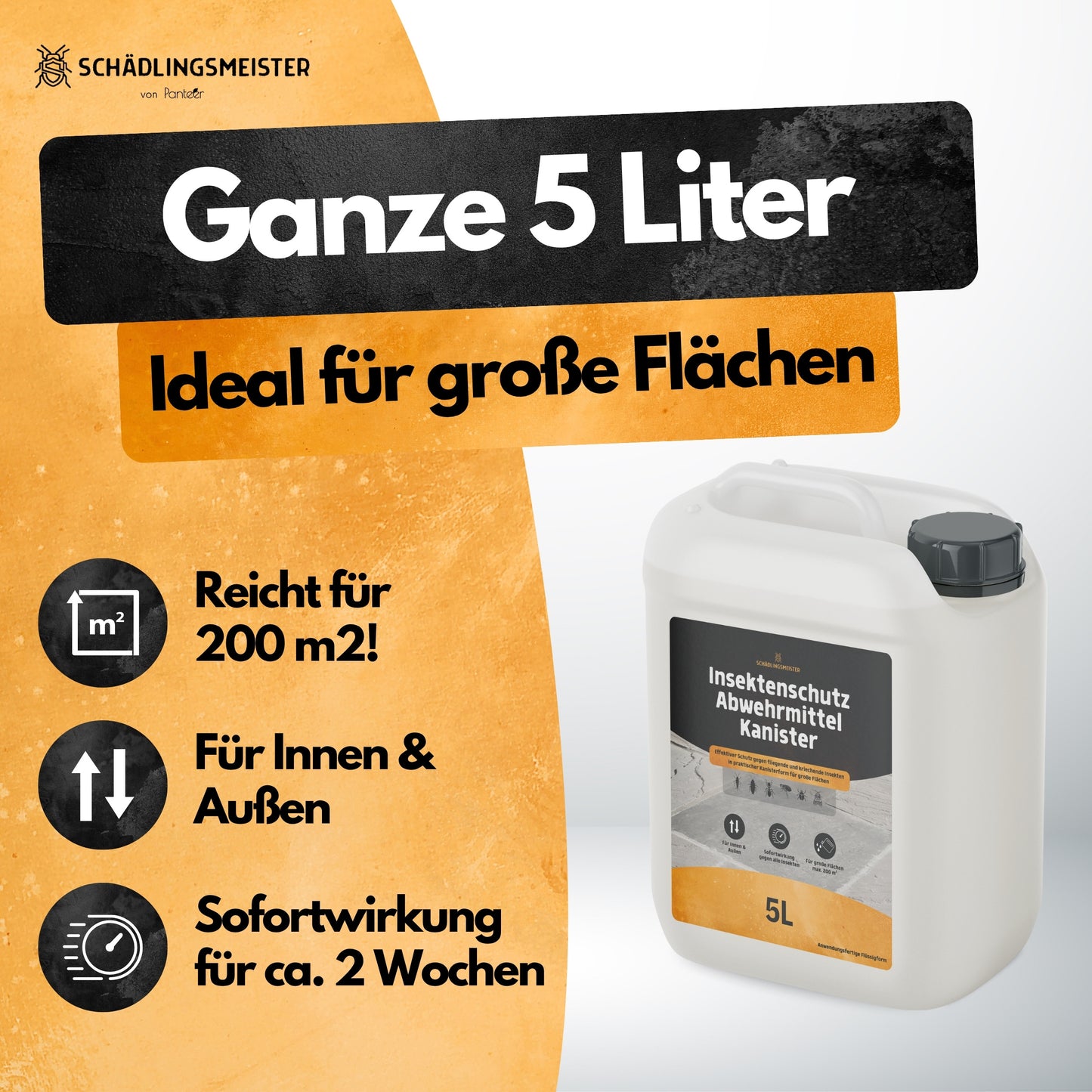 Gegen Motten! – Insektenschutz Abwehrmittel Kanister – 5L - Anwendungsfertig