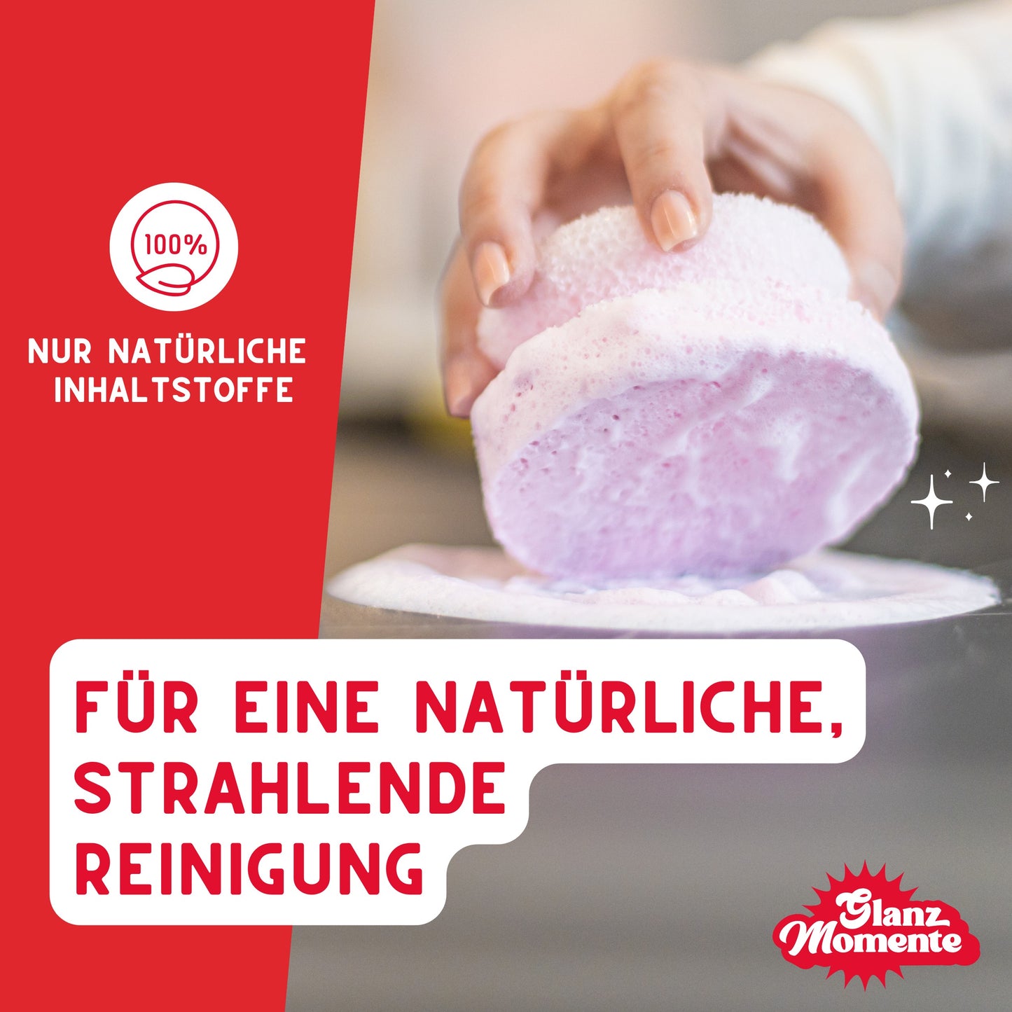 Putzstein - 300g - Inkl. Handschwamm - Universalstein - Universalreiniger