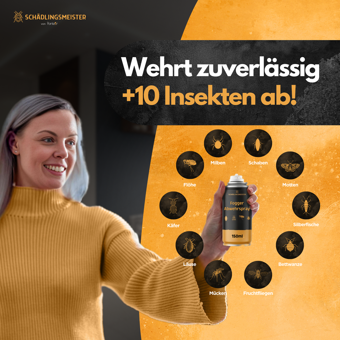 Fogger Abwehrspray – Abwehrmittel gegen Insekten - Mit Zitroneneukalyptusöl
