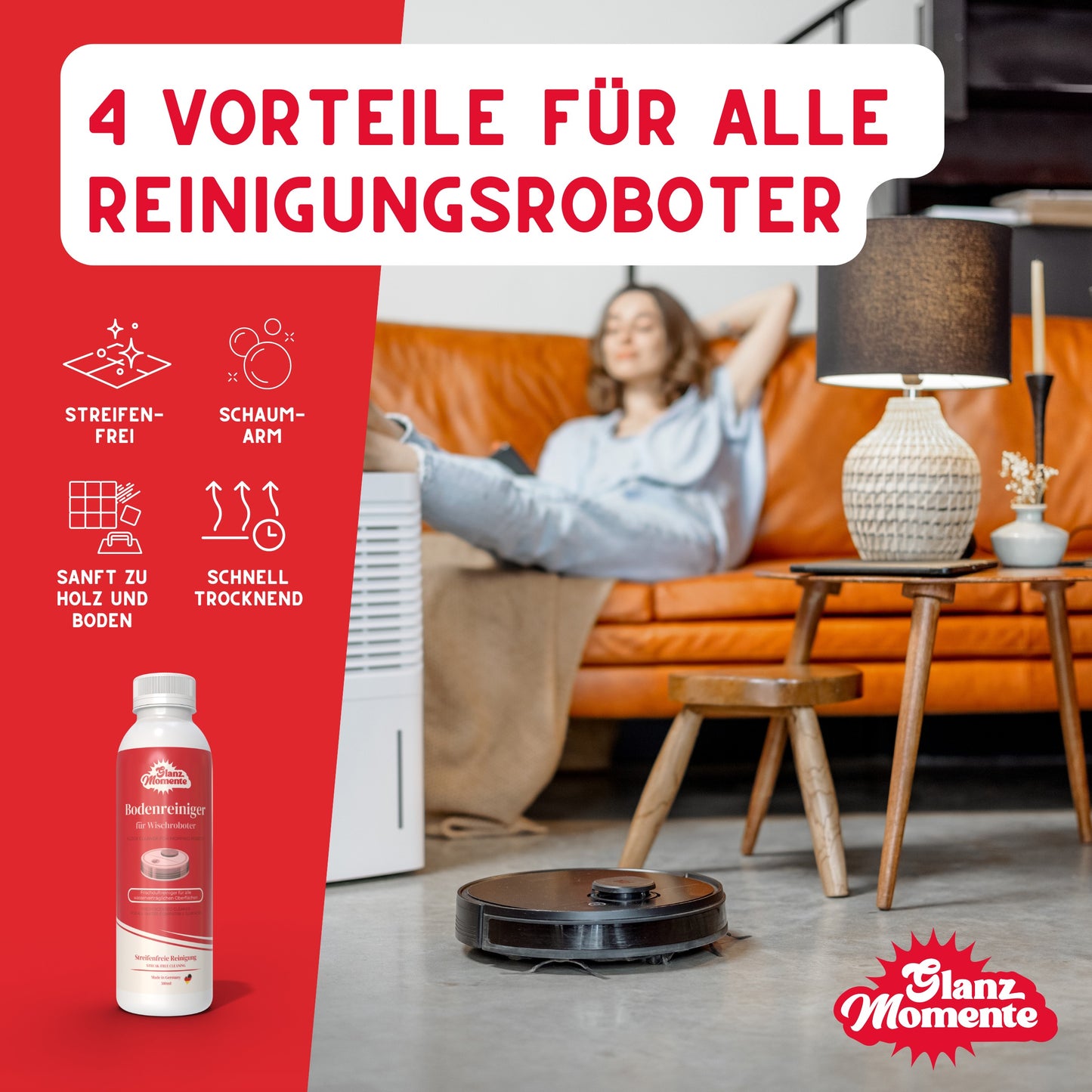 Bodenreiniger für Wischroboter - 500ML - Konzentrat 1:200