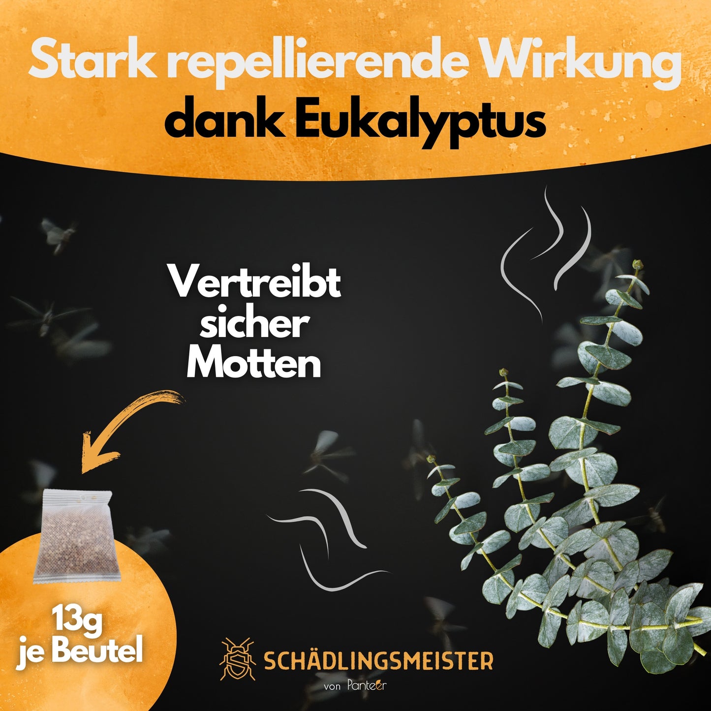 Eukalyptus Beutel Mottenschutz - Duftsäckchen - 3 Stück