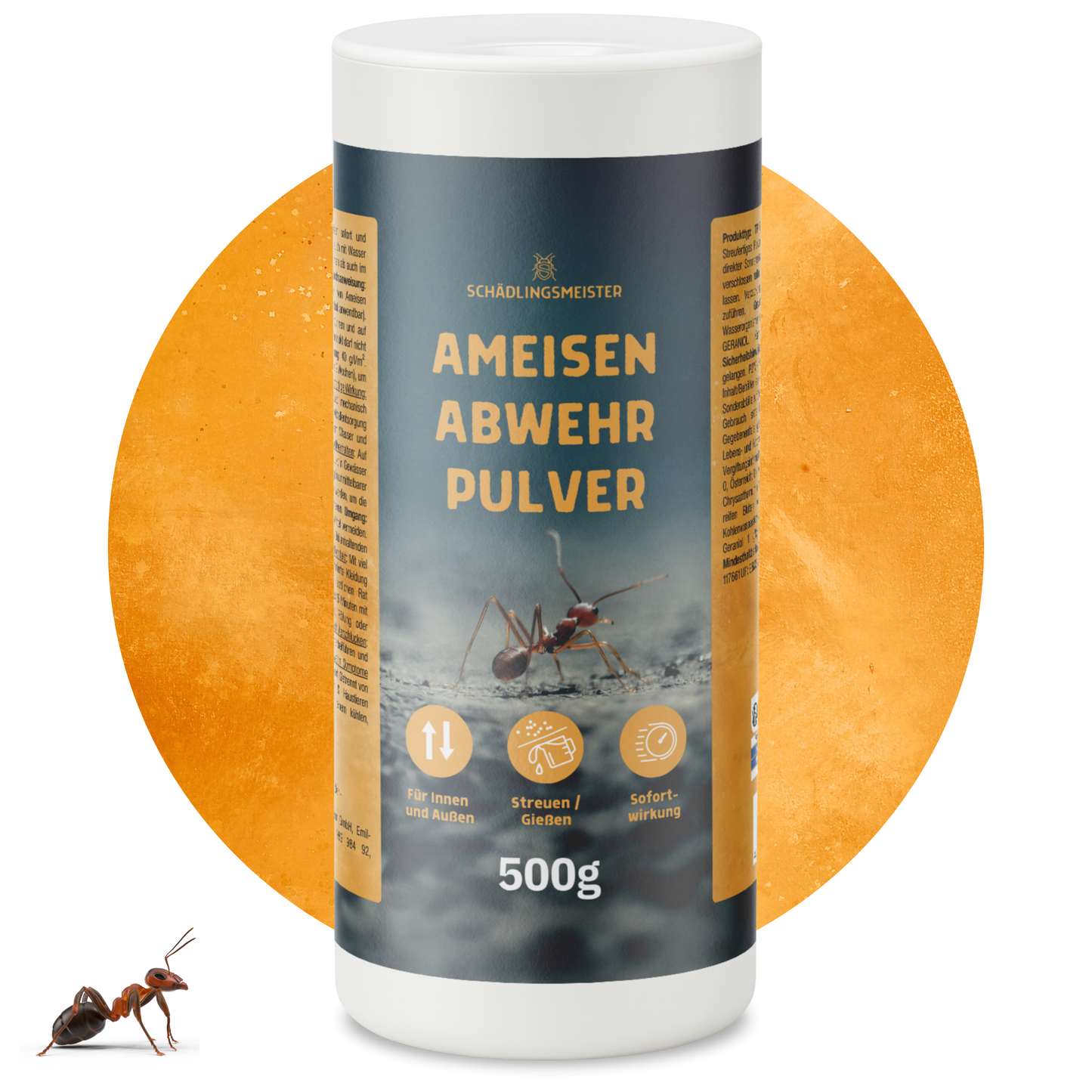Ameisen Abwehr Pulver – 500 g – Für Innen & Außen – PT19 Repellent