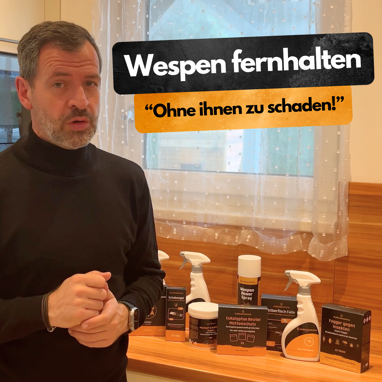 Wespen Stopp Spray - 100 ml - Hoch konzentriert - 12 Wochen Langzeitschutz