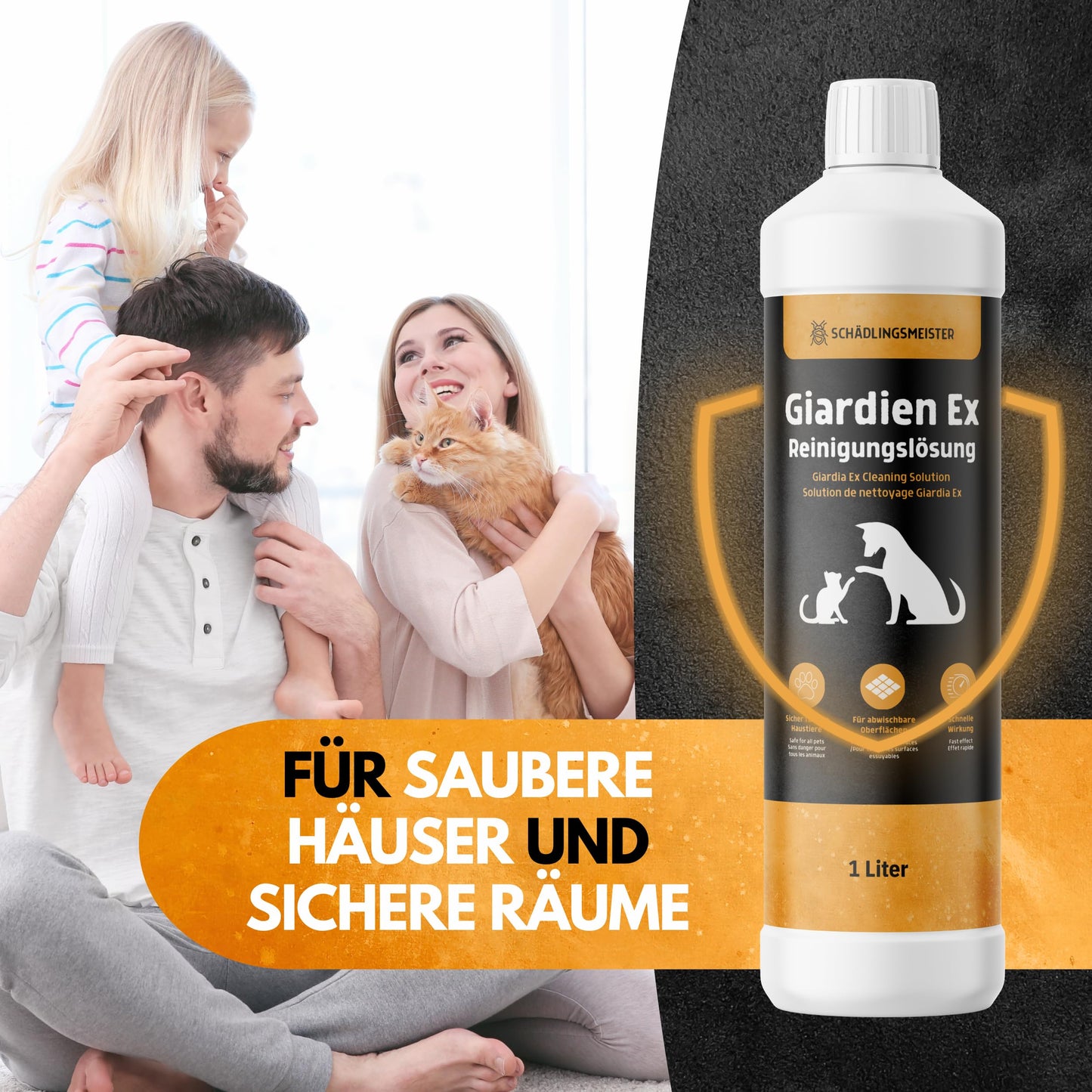 Giardien Ex Reinigungslösung 1 Liter