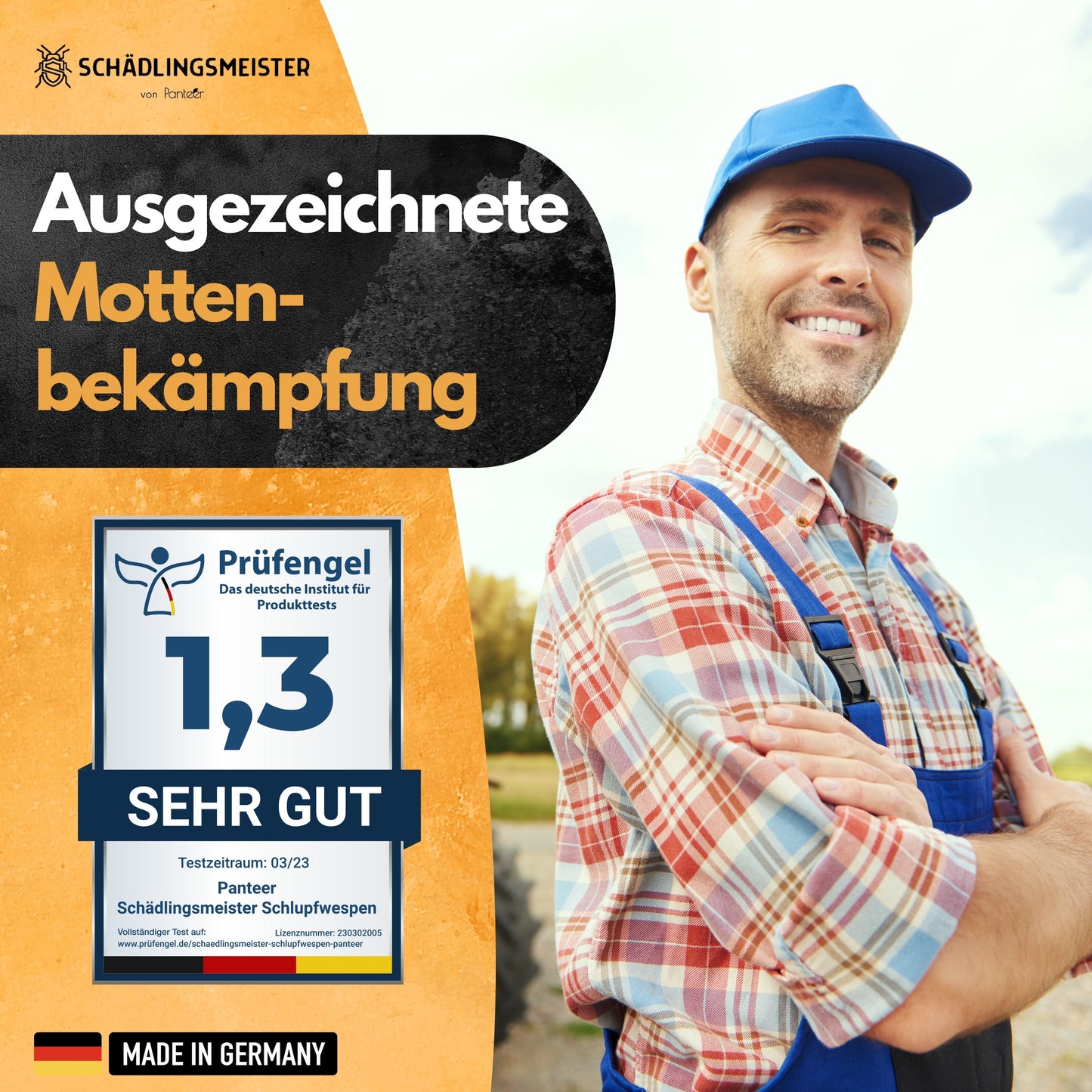 Schlupfwespen gegen Lebensmittelmotten - EINZELLIEFERUNG