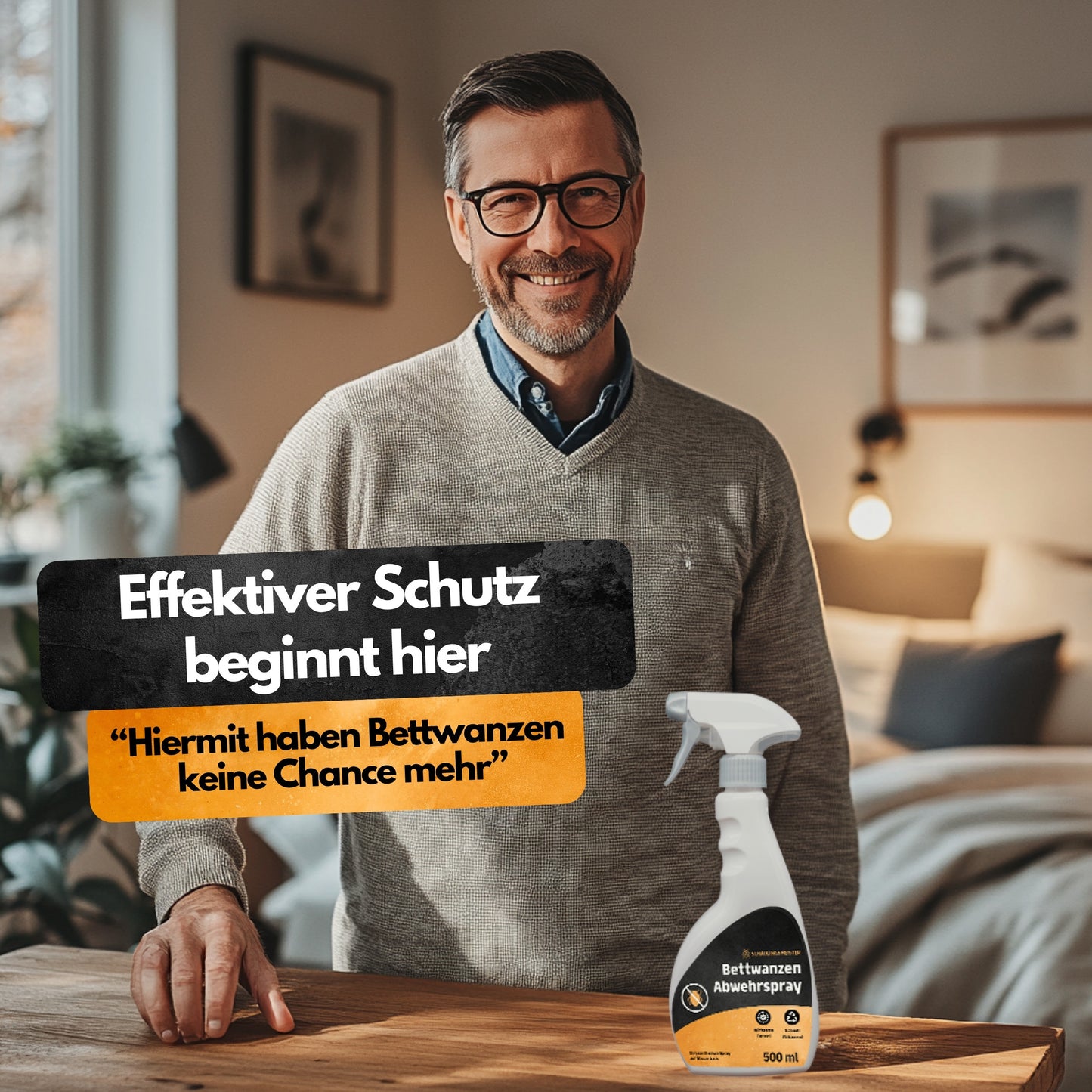 Bettwanzen Abwehrspray - 500 ml - Repellent - Mit Eukalyptus