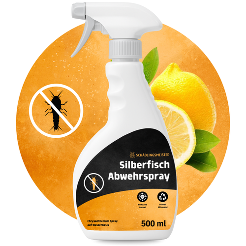 Silberfisch Abwehrspray - 500 ml - Repellent - Mit Eukalyptus