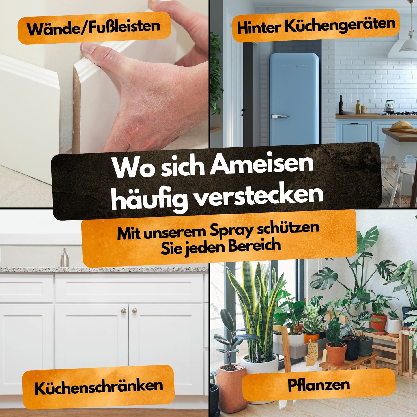 Ameisen Abwehrspray - 500 ml - Repellent - Mit Eukalyptus