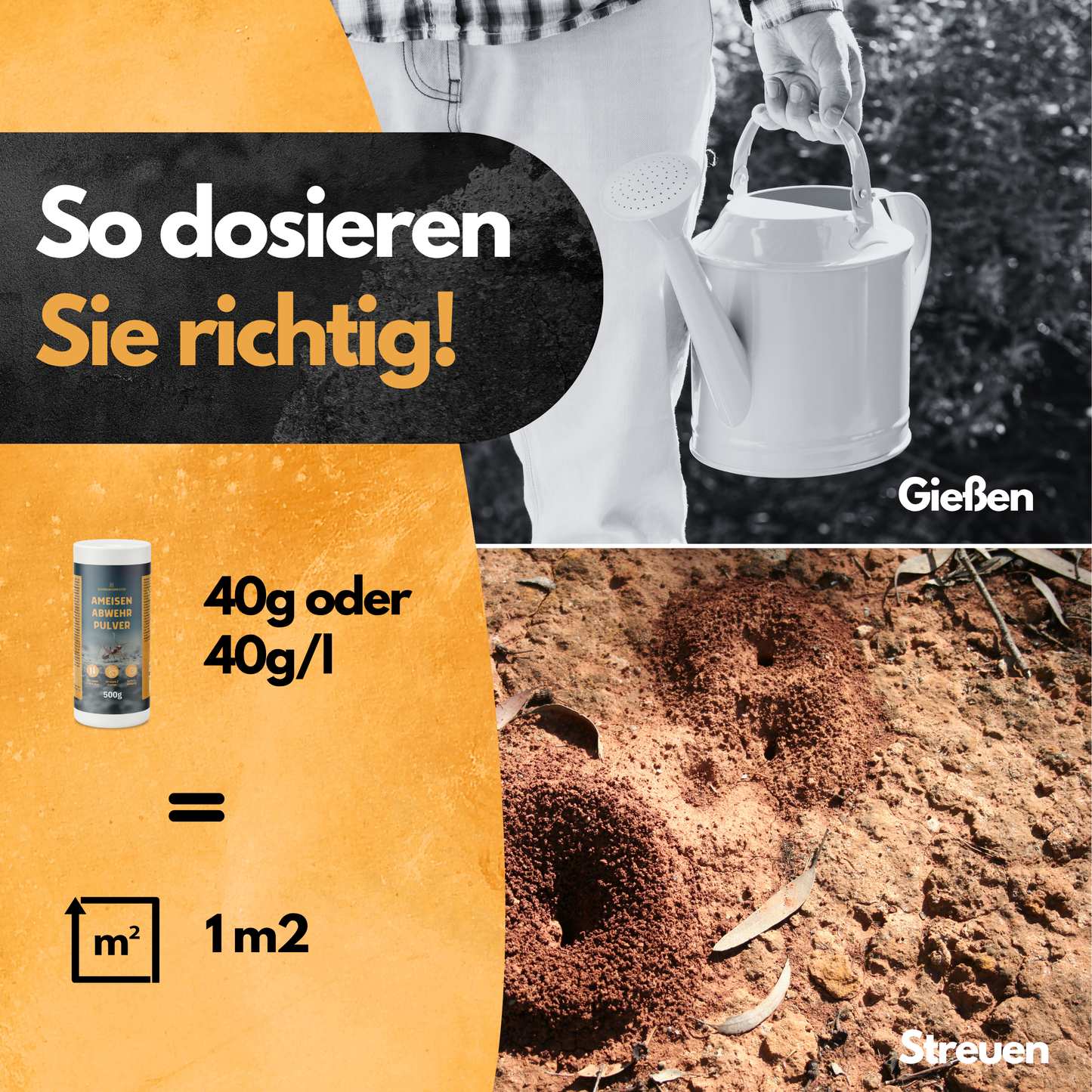 Ameisen Abwehr Pulver – 500 g – Für Innen & Außen – PT19 Repellent