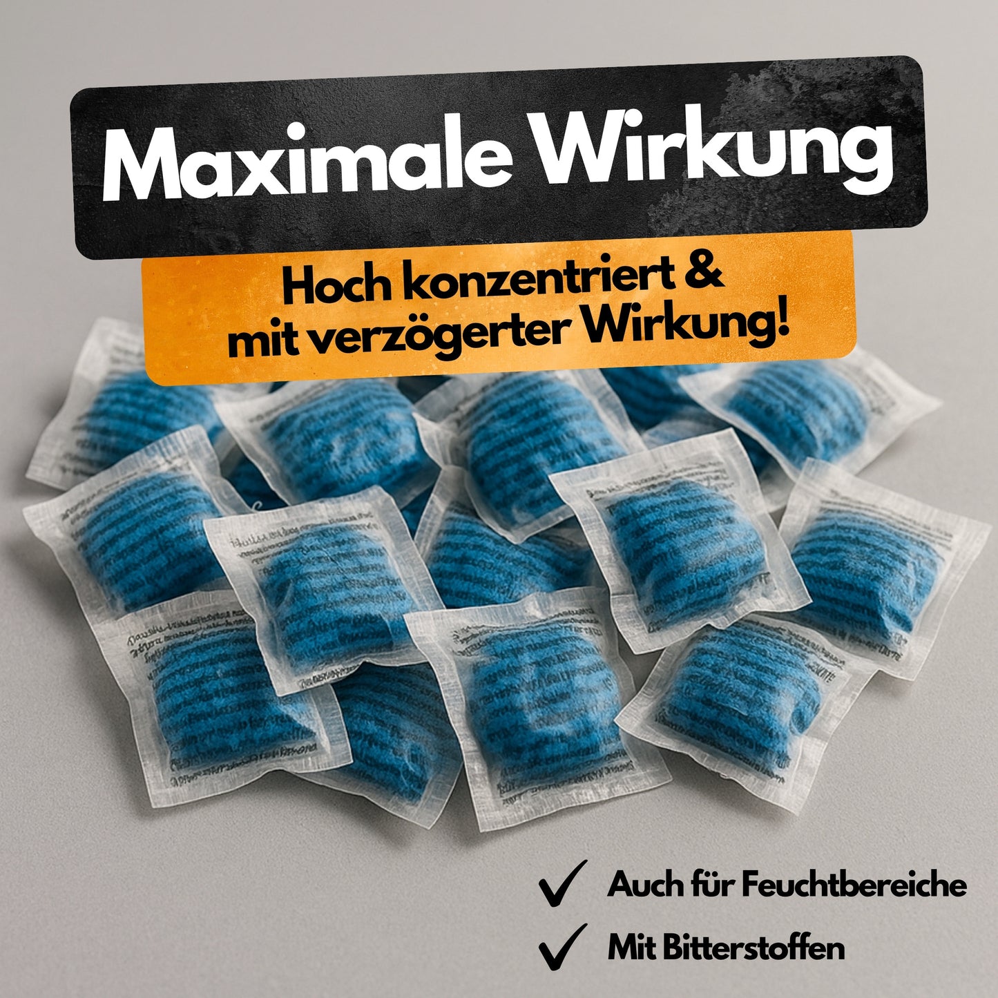 Propasta 25 – 5 Kg – Profi Rattengift mit Brodifacoum 0.0025 % – Köderpaste (500x10 g) – Nur für sachkundige Verwender