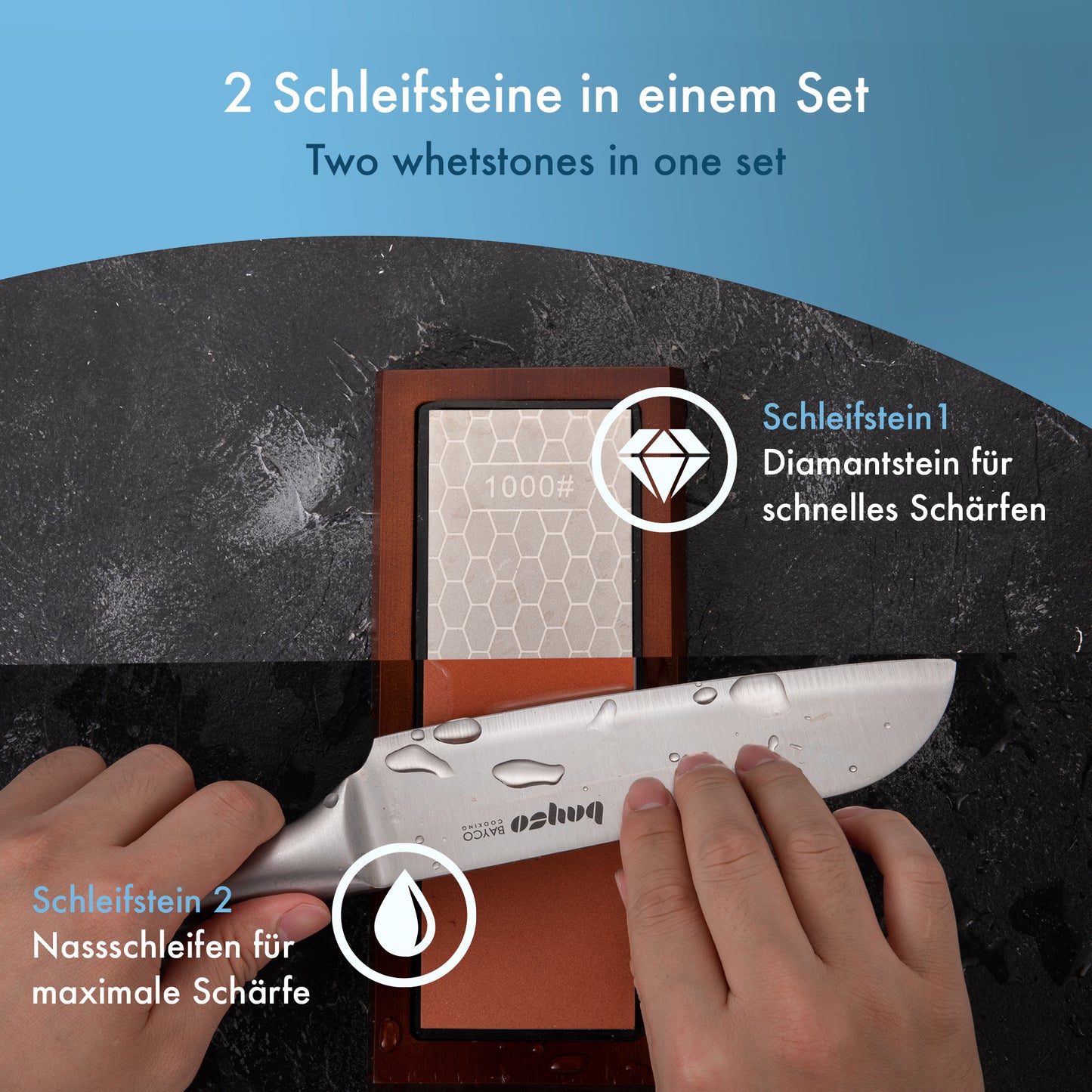 Schleifstein 7-teiliges Profi Set inkl. Diamantstein