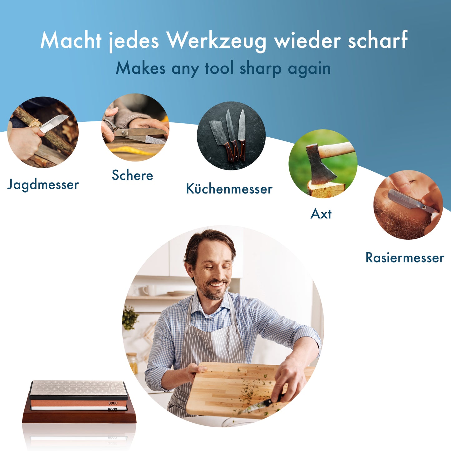 Schleifstein 7-teiliges Profi Set inkl. Diamantstein