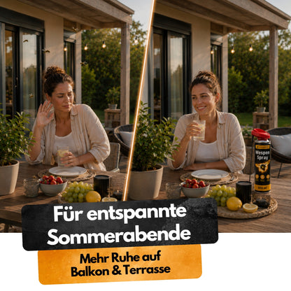 Wespen Spray für entspannte Sommerabende auf Balkon und Terrasse