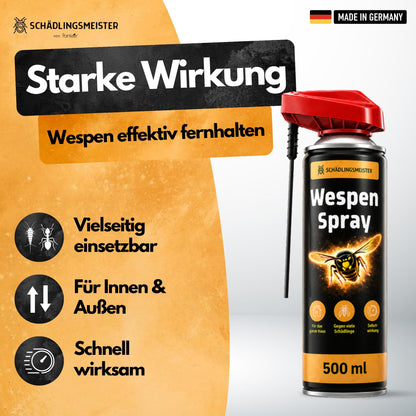 Wespen Spray – starke Wirkung, hält Wespen effektiv fern, für Innen & Außen, schnell wirksam