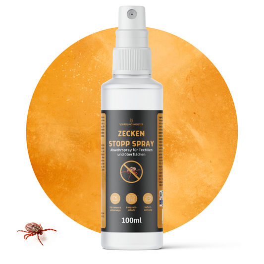 Zecken Stopp Spray – 100 ml – Repellent für Textilien & Oberflächen – 12 Wochen Schutz