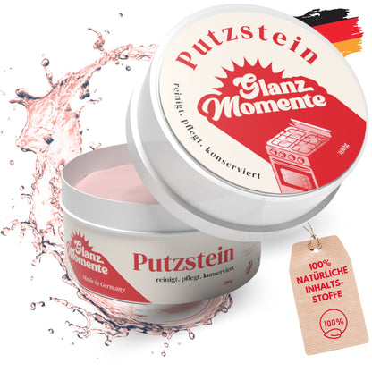 Putzstein - 300g - Inkl. Handschwamm - Universalstein - Universalreiniger