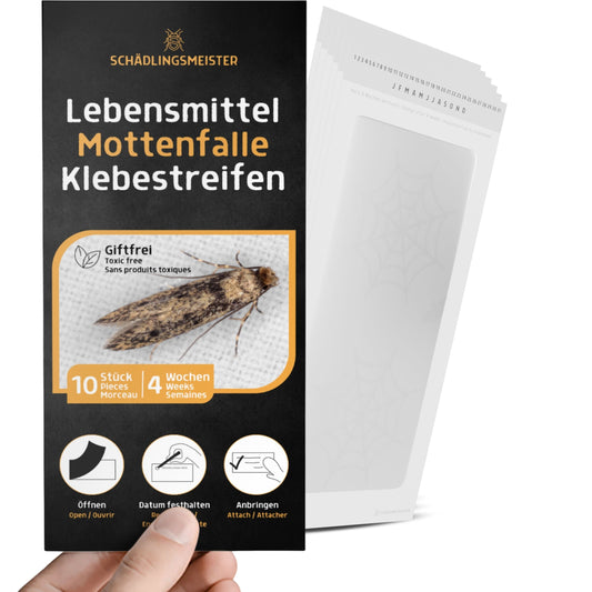 Mottenfalle Lebensmittel - 10 Stück Spar Set (Zur Bedarfskontrolle)