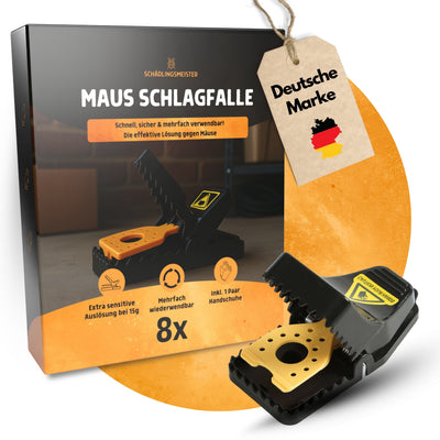 Mausefalle Schlagfalle - 8 Stück
