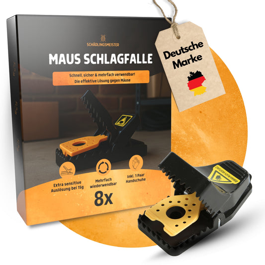 Mausefalle Schlagfalle - 8 Stück