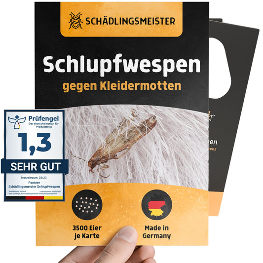 Panteer ® Schlupfwespen gegen Kleidermotten - 5 Lieferungen