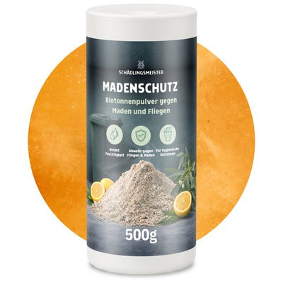 Madenschutz Biotonnenpulver – 500 g – Gegen Maden, Fliegen & Geruch – PT19 Repellent