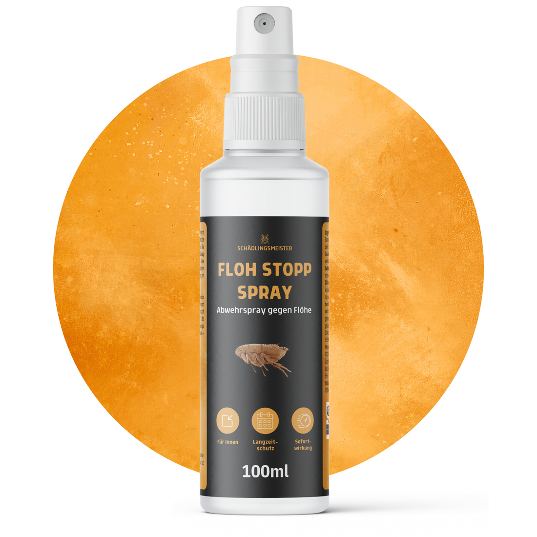Floh Stopp Spray – 100 ml – Hoch konzentriert – 12 Wochen Langzeitschutz