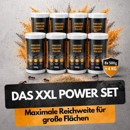 Ameisen Abwehr Pulver – 4 Kg XXL Set  – Für Innen & Außen