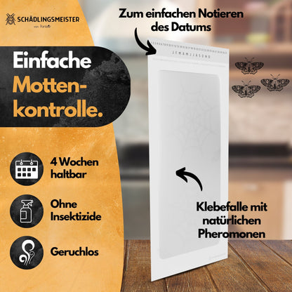 Mottenfalle Lebensmittel - 10 Stück Spar Set (Zur Bedarfskontrolle)