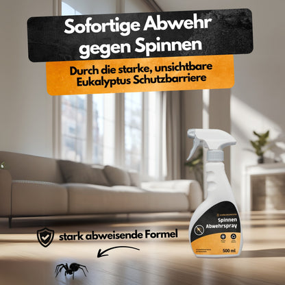 Spinnen Abwehrspray - 500 ml - Repellent - Mit Eukalyptus