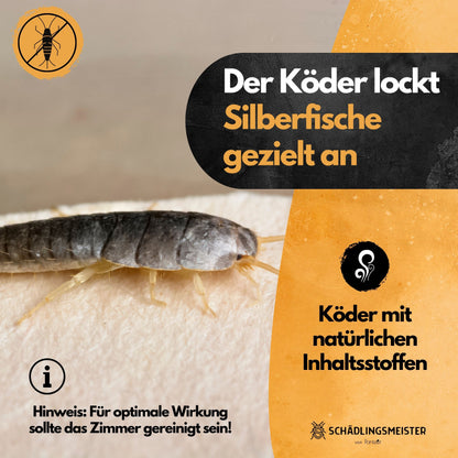 Silberfischfalle - 12 Stück - inkl. Köder - Zum Monitoring