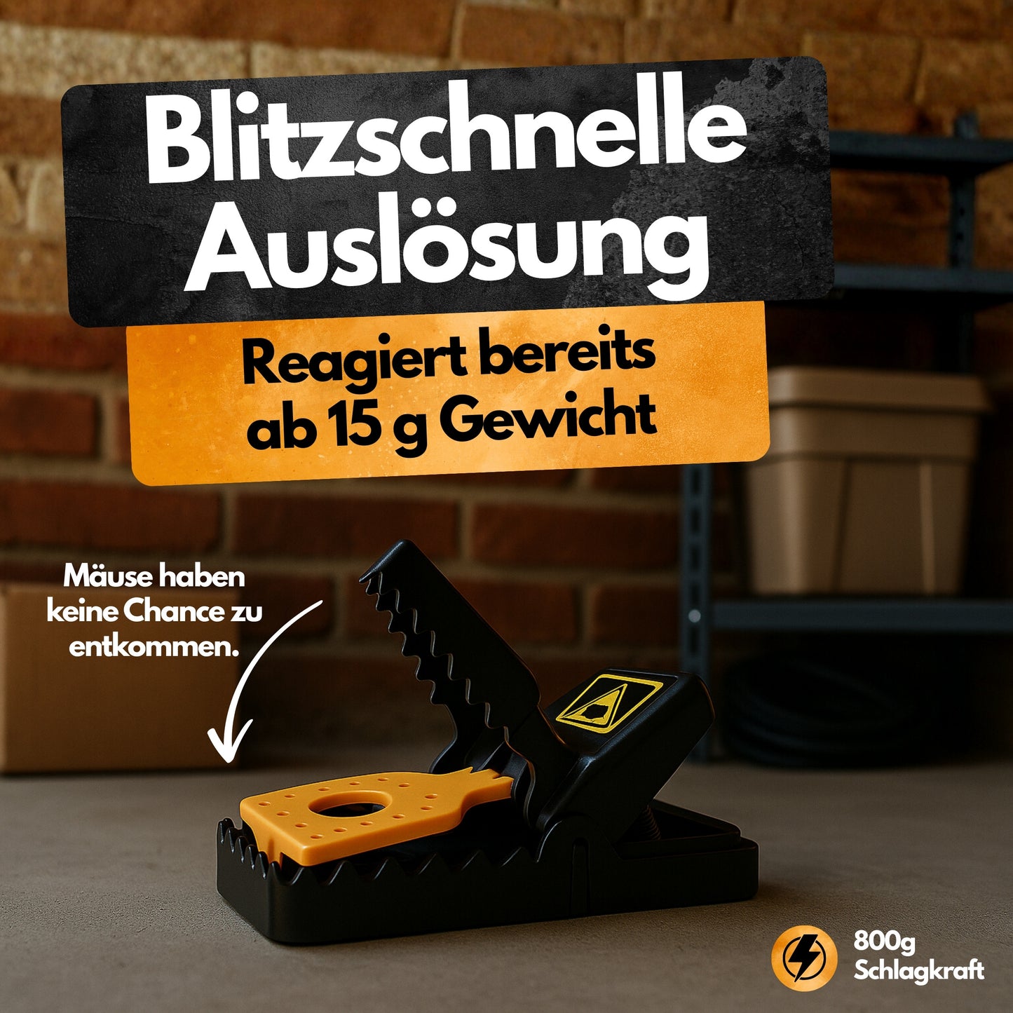 Mausefalle Schlagfalle - 8 Stück