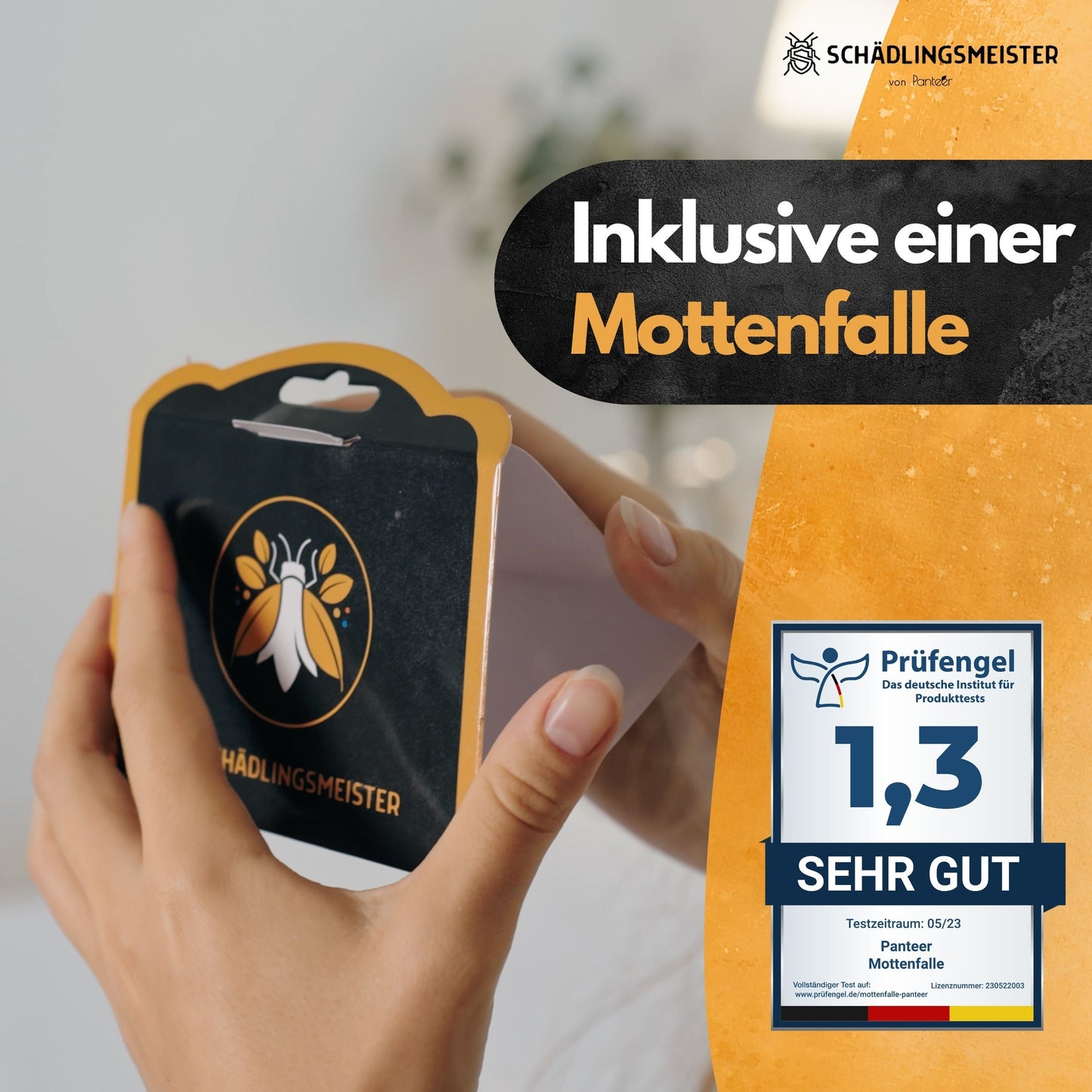 Panteer® Lavendelsäckchen - 25 Stück - GRATIS 1 Mottenfalle