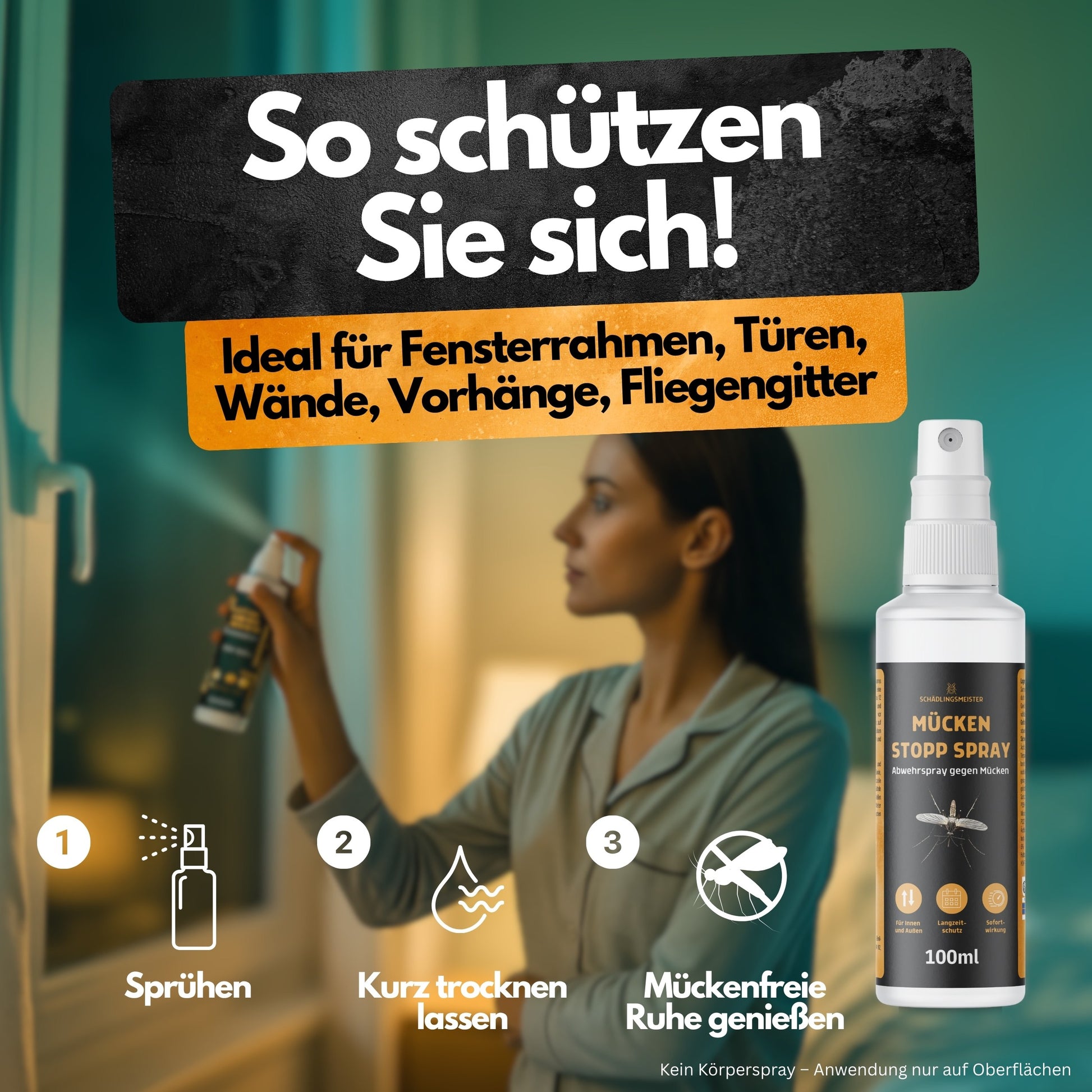 Mücken Stopp Spray – 100 ml – Repellent