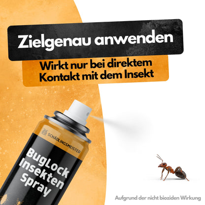 BugLock Insekten Spray - 400ml - Biozidfrei - Einkapselungseffekt