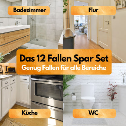 Panteer ® Silberfischfalle - 12 Stück - Spar Set