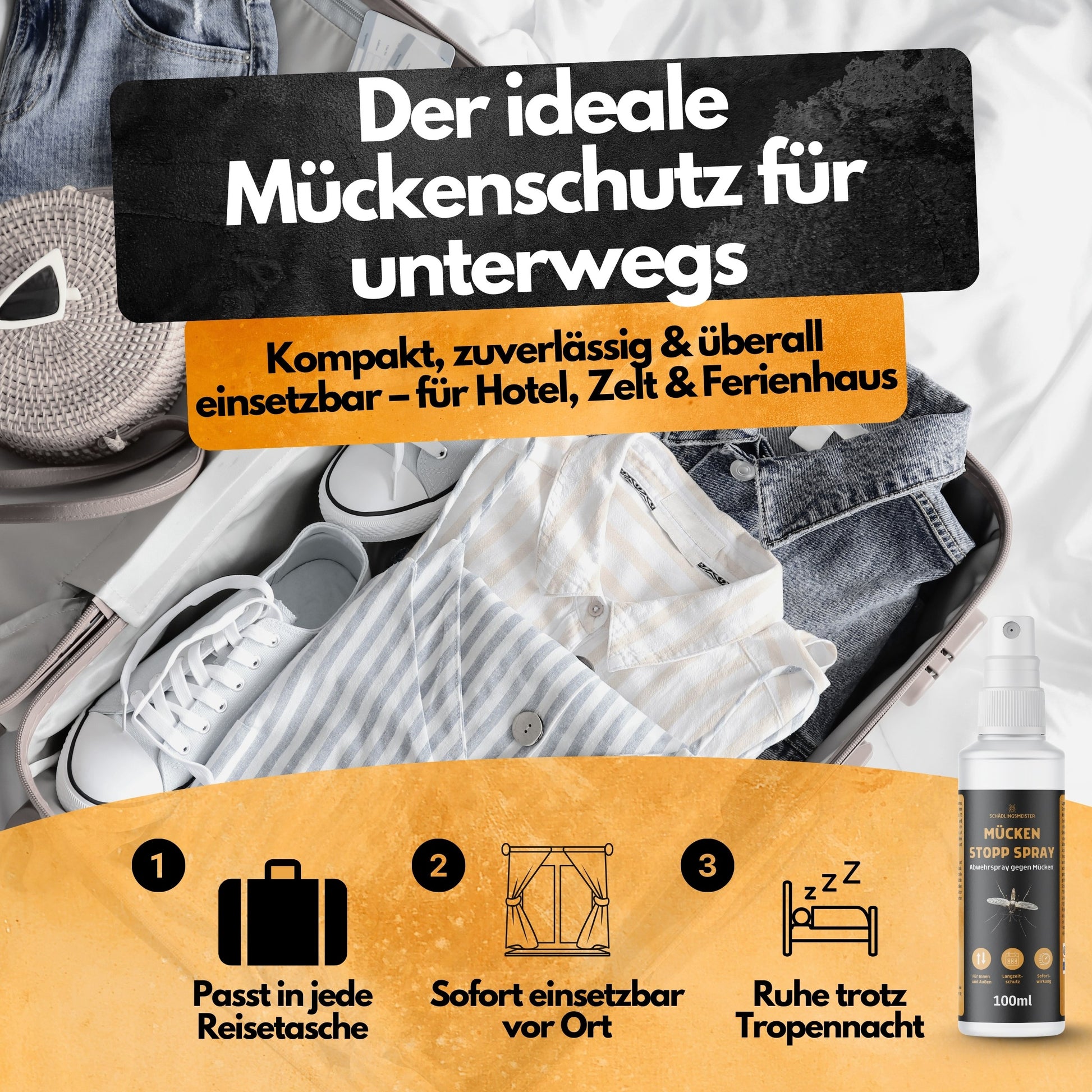 Mücken Stopp Spray – 100 ml – Repellent