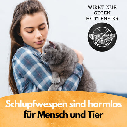 Panteer ® Schlupfwespen gegen Kleidermotten - 5 Lieferungen