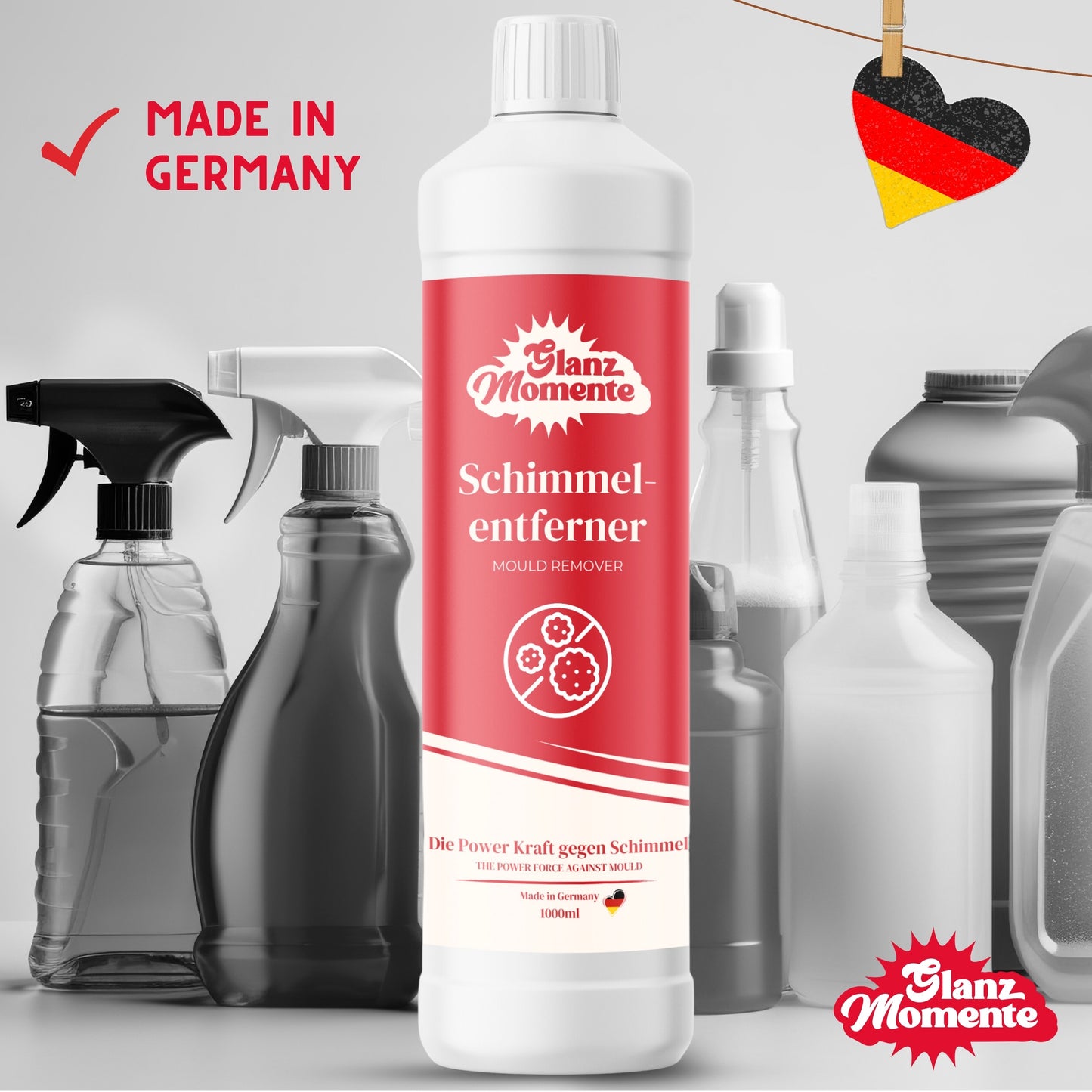 Schimmelentferner Wand - 1000ML - Entfernt hartnäckigen Schimmel