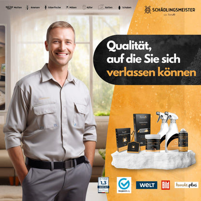 Lebensmittel-Mottenfalle - 6 Stück - 100% mehr Pheromone - Zum Monitoring