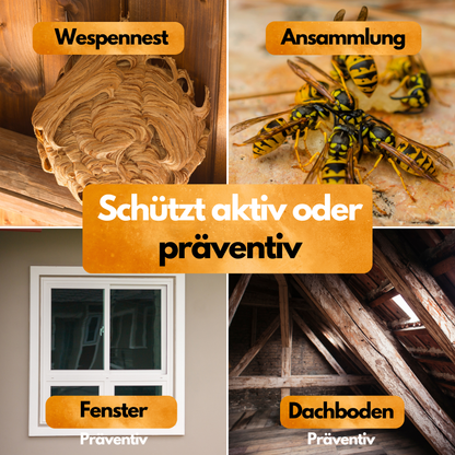 Wespen Stopp Spray - 100 ml - Hoch konzentriert - 12 Wochen Langzeitschutz