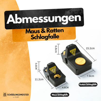 Mausefalle Schlagfalle - 8 Stück