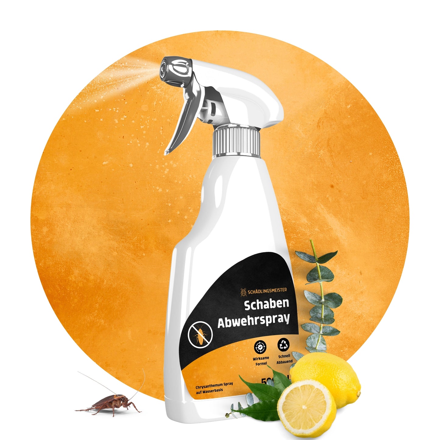 Schaben Abwehrspray - 500 ml - Repellent - Mit Eukalyptus