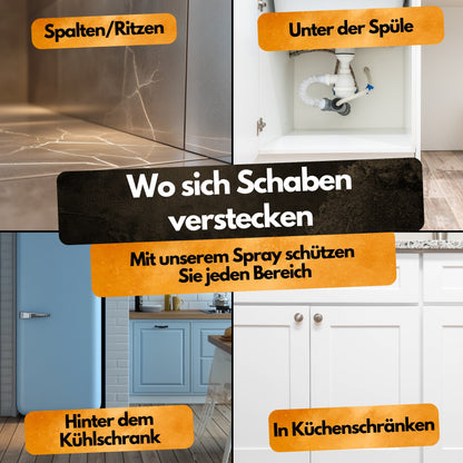 Schaben Abwehrspray - 500 ml - Repellent - Mit Eukalyptus