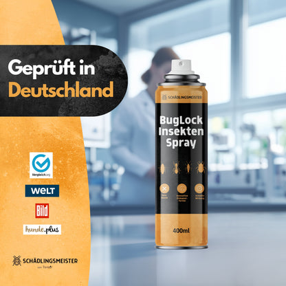 BugLock Insekten Spray - 400ml - Biozidfrei - Einkapselungseffekt