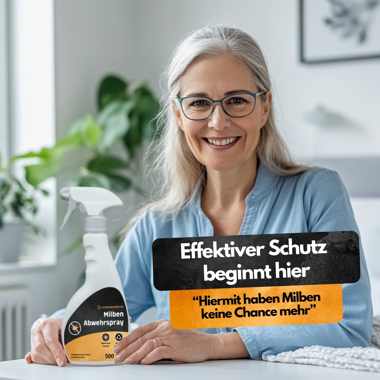 Milben Abwehrspray - 500 ml - Repellent - Mit Eukalyptus
